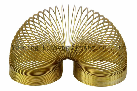 Lovely Design Metal Springy  Spring Yellow Color Carbon Steel / Stainless Steel Material