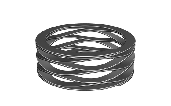 Multi Wave Springs Wavy Compression Springs With Plain Ends Stainless Steel