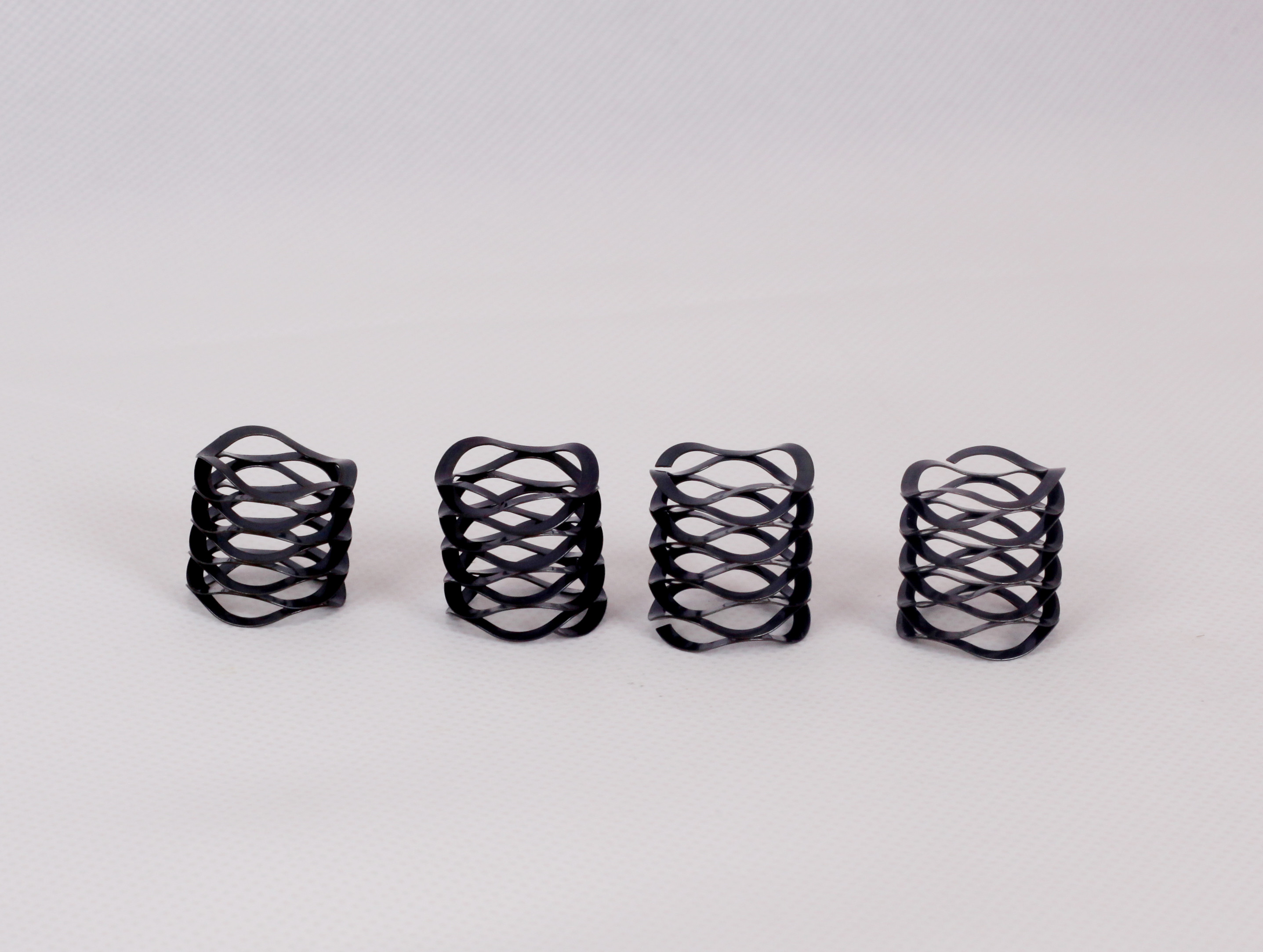 Flat Wire Valve Multi Wave Springs Carbon / Stainless Steel Material